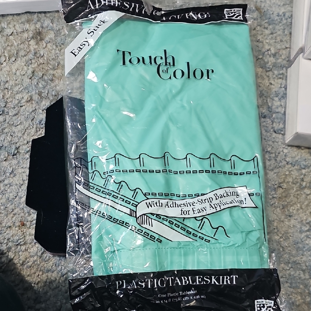 Touch of Color Plastic Table Skirt